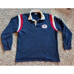 Vintage Tommy Hilfiger Athletics Rugby Shirt Size XL Long Sleeve Embroidered